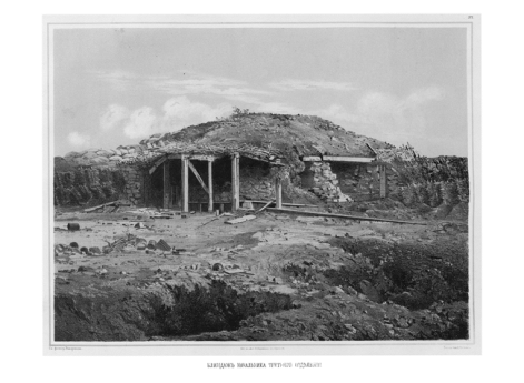 Блиндаж начальника третьего отделения.