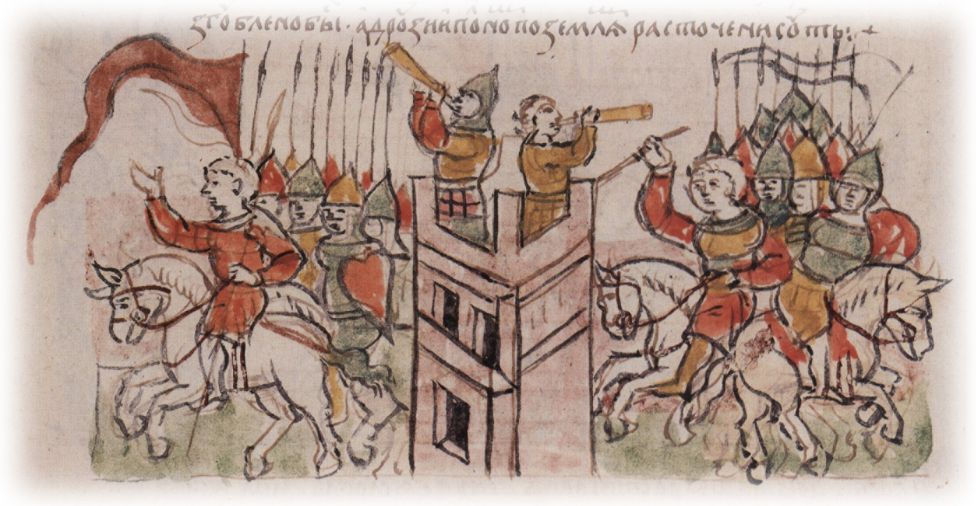 Разграбление половцами черниговских земель при попустительстве Олега Святославича Тмутараканского, занявшего с их помощью престол в Чернигове.