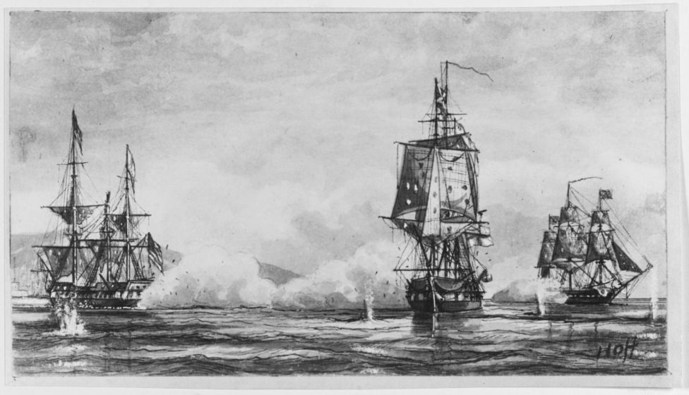 Бой фрегата «Эссекс» с фрегатом «Фиби» и шлюпом «Черуб»