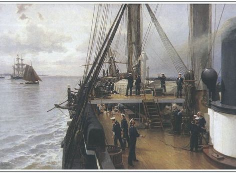 Палуба фрегата «Светлана». А.К.Беггров. 1883 год