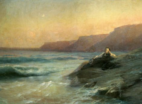 Пушкин на берегу моря. И.К.Айвазовский. 1887 год