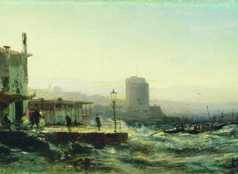 Баку. Набережная. А.П.Боголюбов. 1861 год