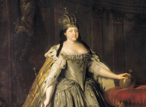 Портрет Анна Иоанновны. Л.Каравак. 1730 год. Государственная Третьяковская галерея, Москва