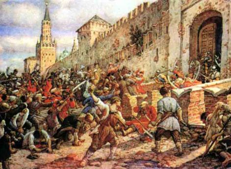 Соляной бунт на Красной площади. 1648 г. Э. Лисснер. 1930-е гг.