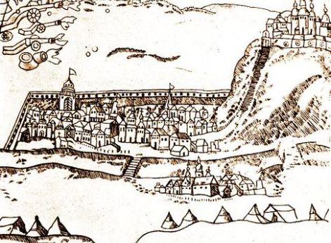 Вид Чигирина. Деталь гравюры. 1678 год