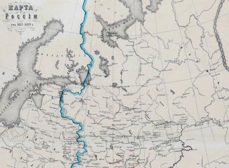Карта России 1613 - 1689 гг.