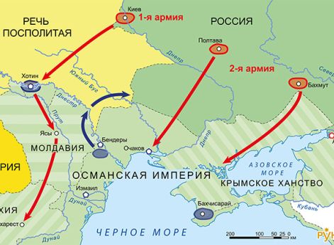 Русско-турецкая война 1768–1774 гг. Кампания 1769 г. Действия 1-й и 2-й русских армий