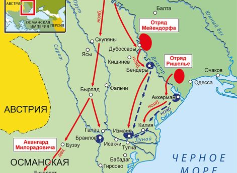 Действия в Молдавии и Валахии, ноябрь–декабрь 1806 г.