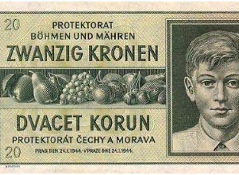 Банкнота в 20 крон 1944 г.