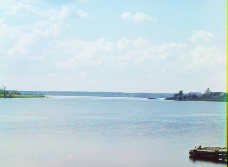 Выход Волги из озера Пено