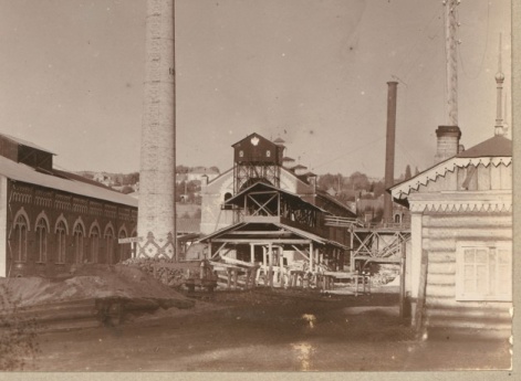 Доменная печь на Кушвинском заводе. Кушва, Верхотурский уезд Пермской губернии.