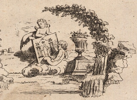 Заставка к учебнику рисования XVIII века