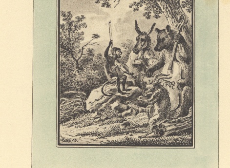 Иллюстрация к басне «Квартет» в книге