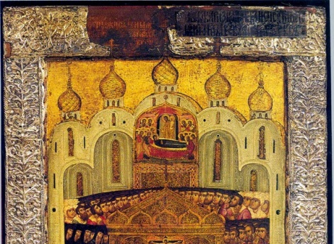 Положение Ризы Господней в Успенском соборе Московского Кремля