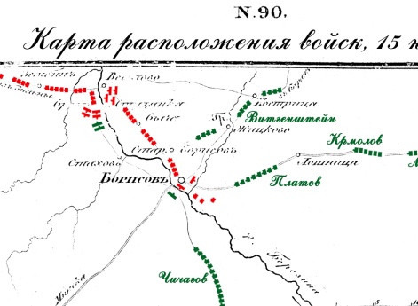 Расположение войск 15 ноября 1812 года
