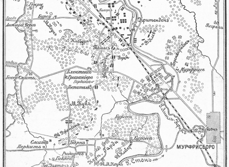 Район боя у Мурфрисборо.