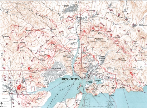 План крепости Порт-Артур. Состояние к 17 июля 1904 года