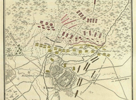 План сражения при Ганау