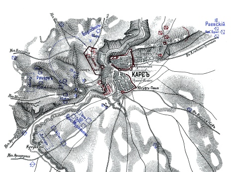 Штурм Карса 23 июня/5 июля 1828 года. B. Положение сторон в 4 часа утра
