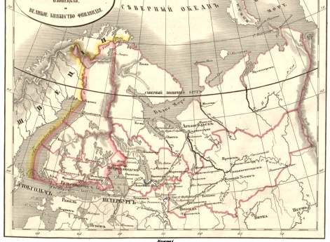 Губернии Архангельская, Вологодская, Олонецкая и Великое княжество Финляндия
