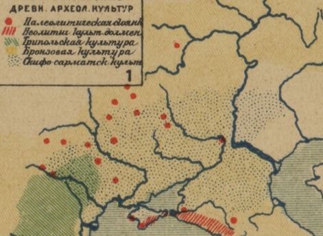 Распространение древних археологических культур