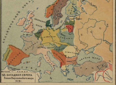 Западная Европа после Версальского мира 1919 года
