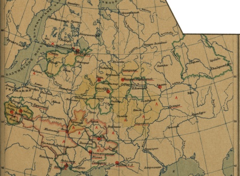 Главные промышленные районы по данным 1913 года и революционное движение 1905-1906 года