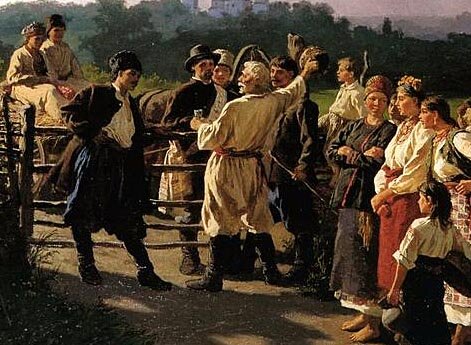 Празднование понедельника в Малороссии