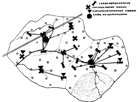 Увязка местных заводов в комбинаты, объединение их в группы
