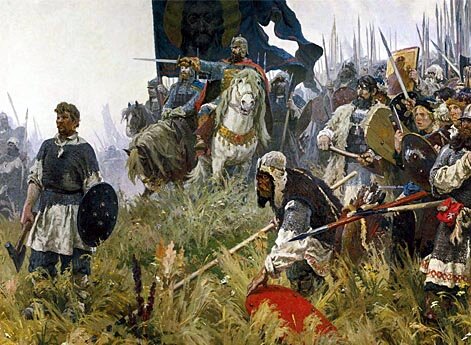 8 сентября 1380 года на Куликовом поле русские войска под предводительством великого князя Дмитрия Донского разгромили ордынское войско во главе с темником Мамаем.