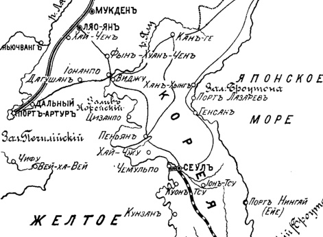 Карта Кореи