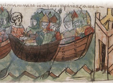 Морской поход Игоря на Царьград силами 10 тысяч кораблей.