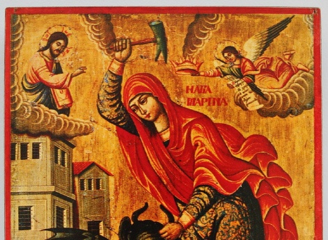 Икона «Святая Марина, побивающая беса»