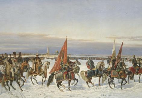 Выезд царя Алексея Михайловича на смотр войск в 1664 году