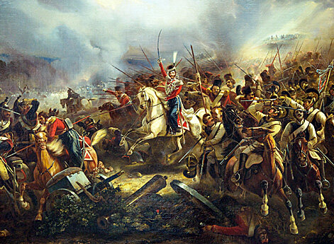 Атака казачьей лейб-гвардии под Лейпцигом 