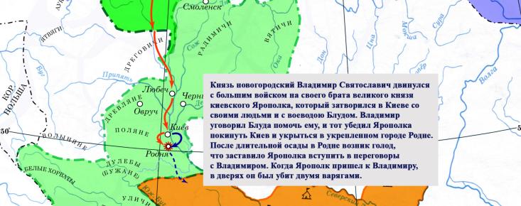 Усобица Ярополка и Владимира в 980 г.