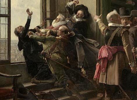 Десятки рук схватили их и потащили к высокому окну, подбросили вверх и перекинули через подоконник.