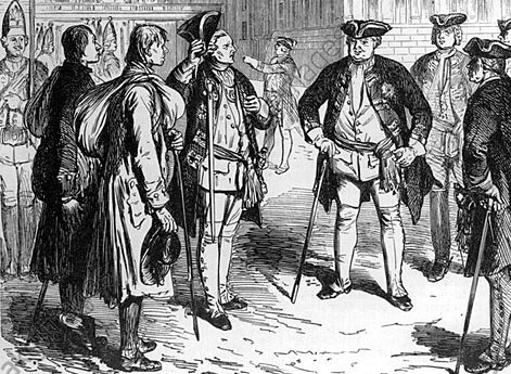 Он не только собирал рослых рекрутов, но и покупал их за огромные деньги, выпрашивал в виде живых подарков, и даже пытался «выводить великанов»