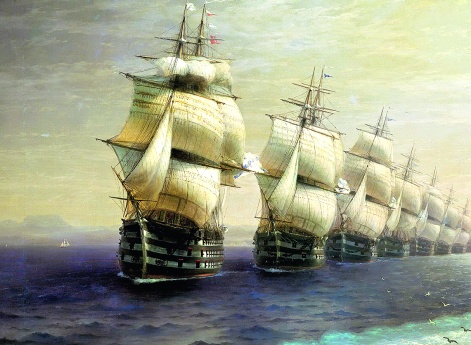 Смотр Черноморского флота в 1849 г.