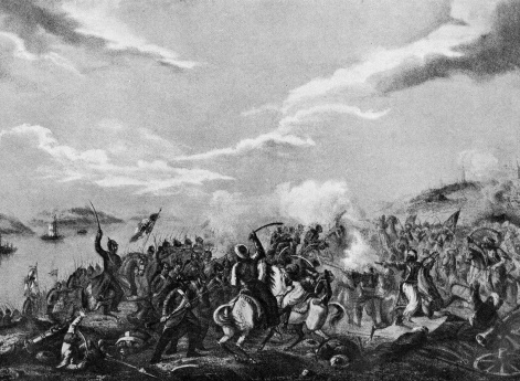 Переправа через  Дунай 2 марта 1854 г.