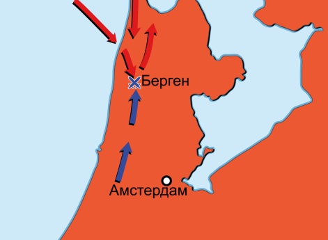 Вторая антифранцузская коалиция 1798–1802 гг. Карта кампании в Нидерландах в 1799 г.