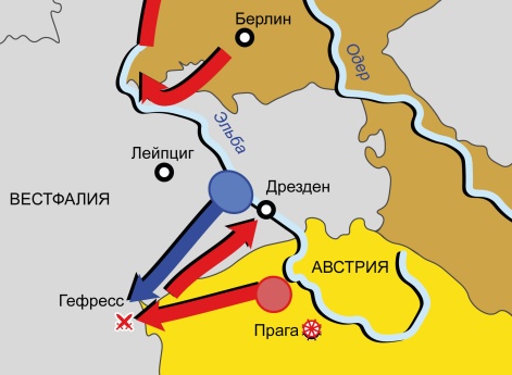Война пятой антифранцузской коалиции 1809 г. Карта кампании в Северной Германии в 1809 г.