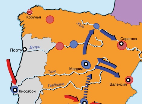 Война на Пиренейском п-ове 1807-1814 гг. Летняя кампания в Испании в 1808 г.