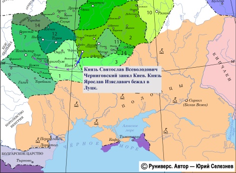 Приход Святополка Всеволодовича Черниговского в Киев в 1174 г.
