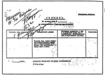 Форма справки на польского военнопленного