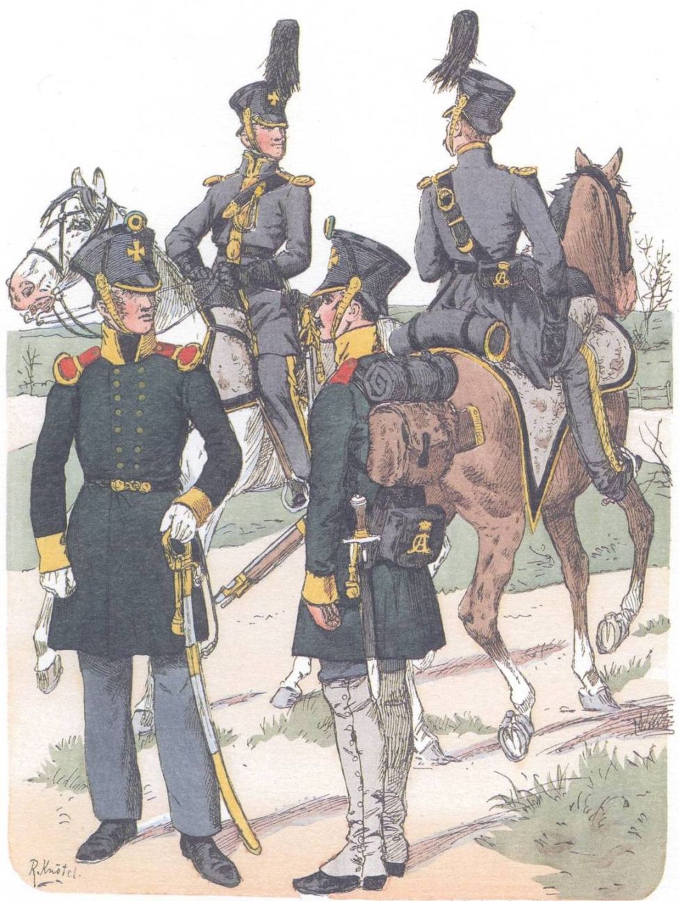 Саксен-Веймар. Добровольцы егеря (1814)