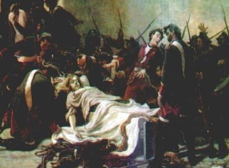 Мирович перед телом Ивана VI. И. Творожников. 1884 год