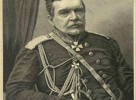 Н. Н. Муравьёв (Карский). Гравюра Л. А. Серякова. 1876 год