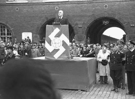 Митинг датских нацистов. 1942 г.