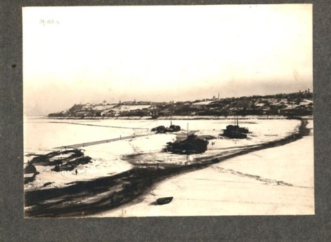 Зимний вид города с ярмарочной стороны. к. XIX в. г. Нижний Новгород